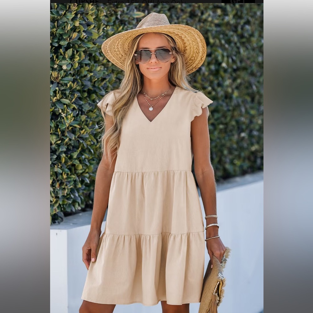 Tan dress